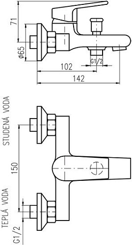 Смеситель Slezak RAV CO151.5