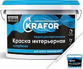 Краска Krafor Интерьерная 3 кг (супербелый)