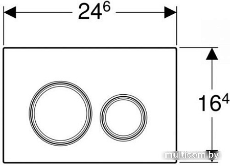 Панель смыва Geberit Sigma 21 115.884.SI.1 (хром глянцевый)