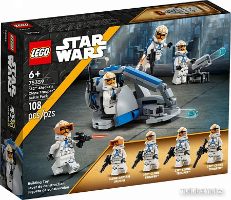 Конструктор LEGO Star Wars 75359 Боевой набор солдат-клонов 332-го полка Асоки