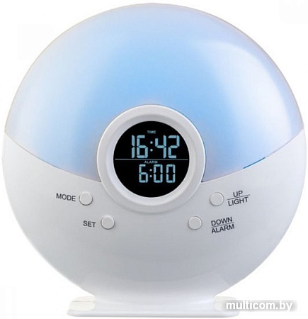Часы Perfeo Night PF-S523G (белый)