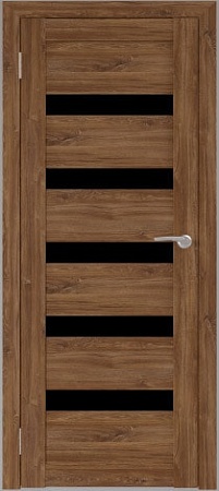 Межкомнатная дверь Юни Бона 03 (ч) 70x200 (дуб стирлинг/черное белое)