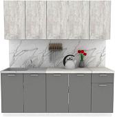 Готовая кухня ЭлиГард Lion 2.0 (ледяное дерево/дымчатый алмаз/королевский опал)