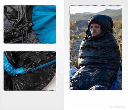 Спальный мешок Naturehike Cicada Wing CW700 CNK2450WS048 (L, черный)