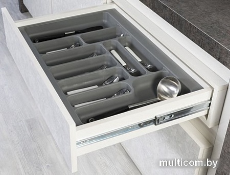 Лоток для столовых приборов Starax S-2288-G (серый)
