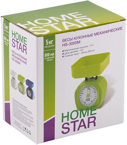 Кухонные весы HomeStar HS-3005М (синий)