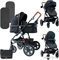 Универсальная коляска Lorelli Lora 2020 (2 в 1, black circles)