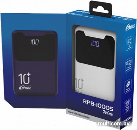 Портативное зарядное устройство Ritmix RPB-10005 (белый)