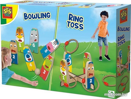 Активная игра SES Creative Боулинг и Метание колец 2 в 1 02291