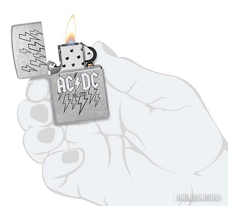 Зажигалка Zippo Street Chrome AC/DC 48641