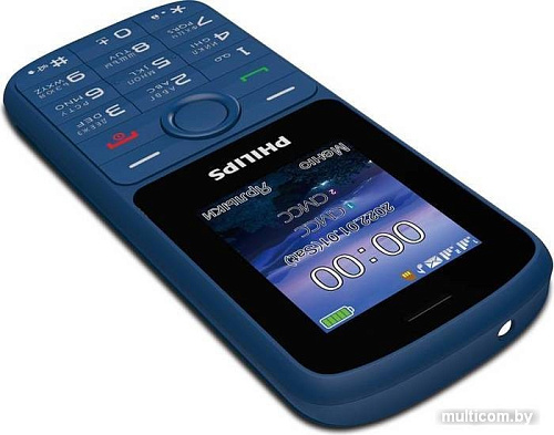 Кнопочный телефон Philips Xenium E2101 (синий)
