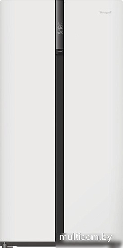Холодильник side by side Weissgauff WSBS 500 Inverter NoFrost White Glass
