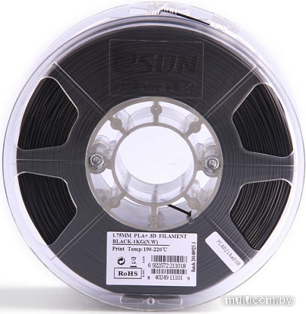 Esun PLA+ 1.75 мм 1000 г (черный)