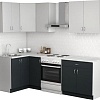 Готовая кухня S-Company Клео лайт 1.2x1.8 левая (антрацит/стальной серый)