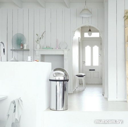 Brabantia Push Bin 60 л (стальной полированный)
