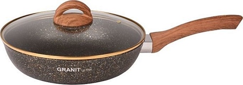 Сковорода Kukmara Granit Ultra Black-Gold сгбг261а