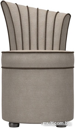 Интерьерное кресло Лига диванов Ирис (рогожка, бежевый/коричневый)