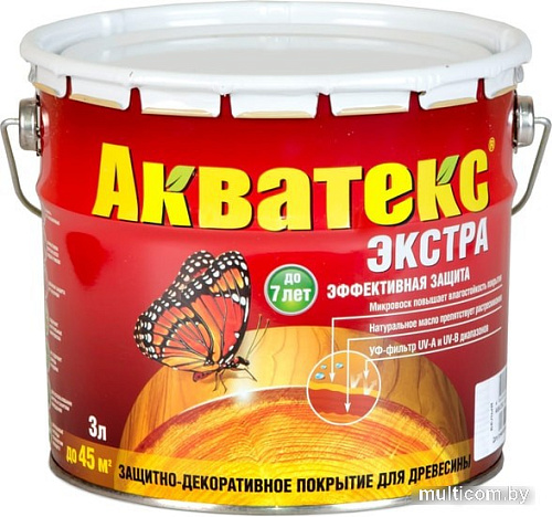 Пропитка Акватекс Экстра (рябина, 3 л)