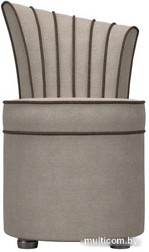 Интерьерное кресло Лига диванов Ирис (рогожка, бежевый/коричневый)