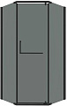 Душевой уголок Grossman Pragma 90x90x195 302.K33.03.9090.21.10 (черный матовый/тонированное стекло)