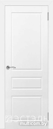 Межкомнатная дверь Юркас Эстель Честер ДГ 60x200 (белая эмаль)