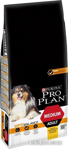 Сухой корм для собак Pro Plan Adult Medium Optibalance с курицей 14 кг