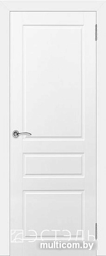 Межкомнатная дверь Юркас Эстель Честер ДГ 60x200 (белая эмаль)