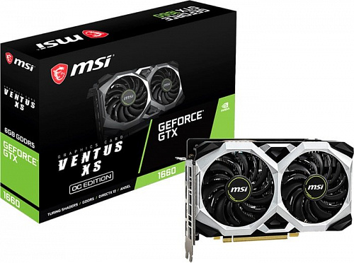 Видеокарта MSI GeForce GTX 1660 Ventus XS OC 6GB GDDR5