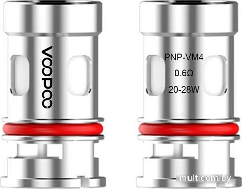 Набор испарителей VooPoo PnP-VM4 (0.6 Ом, 5шт)