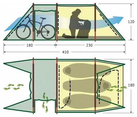 Палатка Alexika Tunnel 3