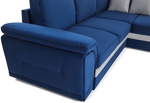 Угловой диван PirroGroup Консул угловой (правый, велюр, velvet blue)