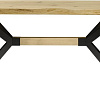 Кухонный стол Buro7 Арно 150 (с сучками, дуб натуральный/черный)