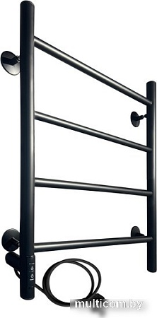 Полотенцесушитель Ростела Виктория 50x60/4 (с диммером, черный левый)