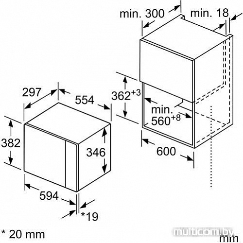 Микроволновая печь Bosch BFL524MB0