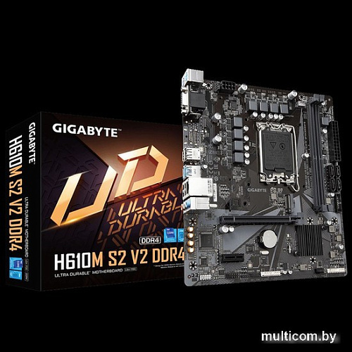 Материнская плата Gigabyte H610M S2 V2 DDR4 (rev. 1.0)