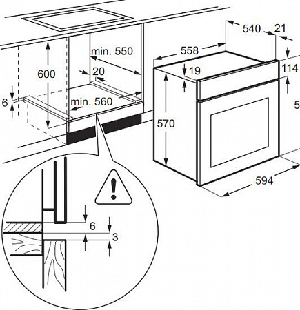 Духовой шкаф Zanussi ZZB525601X