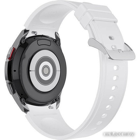 Ремешок Rumi Classic силиконовый для Samsung Galaxy Watch4/5 (20 мм, белый)