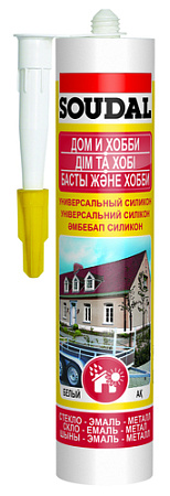 Герметик Soudal Универсальный. Дом и хобби 280 мл (бесцветный)