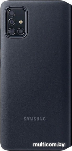 Чехол Samsung S View Wallet Cover для Samsung Galaxy A51 (черный)