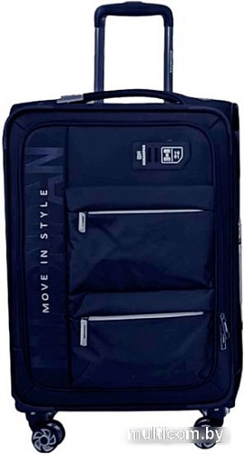 Чемодан-спиннер Mironpan 50159 62 см (темно-синий)