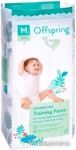Трусики-подгузники Offspring M 6-11кг Тропики (42 шт)