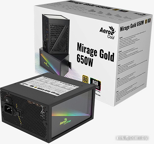 Блок питания AeroCool Mirage Gold 850W