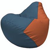 Кресло-мешок Flagman Груша Г2.3-0323 (синий/оранжевый)