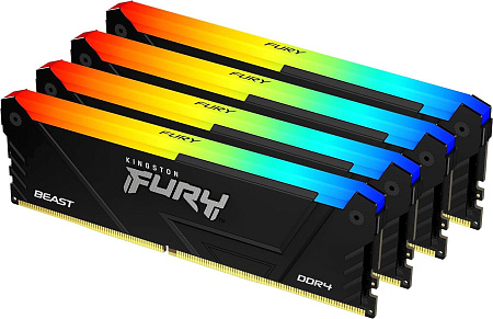 Kingston FURY Beast RGB 4x16ГБ DDR4 2666 МГц KF432C16BB2AK4/64