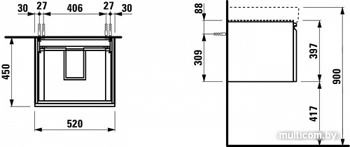 Laufen Тумба под умывальник Pro S 4833520964631