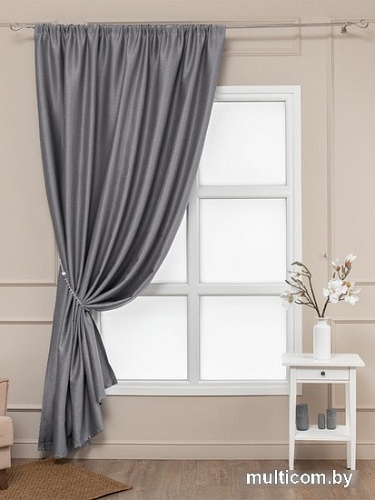 Штора Ника Зварико блэкаут 888250-04 2x2.5 м (серый)