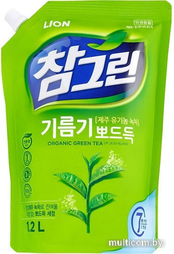 Средство для мытья посуды Lion Chamgreen зеленый чай 1.2 л