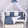 Постельное белье Amarobaby Baby Boom КПБ-3-Белые-медведи (синий)