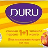 Косметика по уходу за телом Duru Крем-мыло 1+1 Сочный персик &amp; Знойное манго 80 г