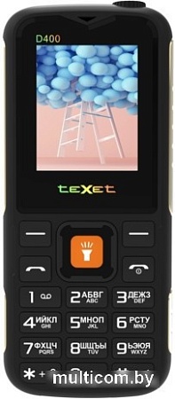 Кнопочный телефон TeXet TM-D400 (черный)